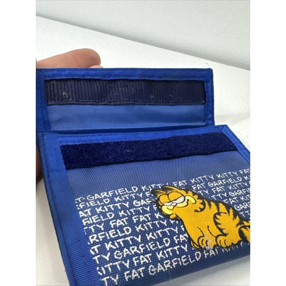 1978‎ Garfield Wallet Kat's Meow Fat Kitty BlueVintage Classic Hook & Loop Style